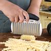 1PC Potato Slicer, Wavy Potato Cutter, Household Vegetable Cutting Tool, Fine Stripe and T-block Cutting Tool