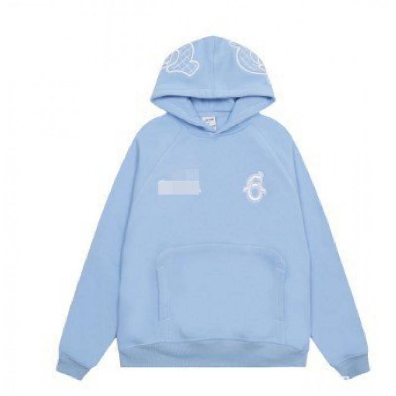 Completo felpa con cappuccio oversize da uomo con stampa di lettere, caldo, fodera in pile, vestibilità larga, streetwear, invernale, casual