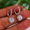New 925 Silver Earrings Hot for Women Sterling-Silver Luxury Wedding Jewelry Elegant Female Accessories Fashion Gift Party