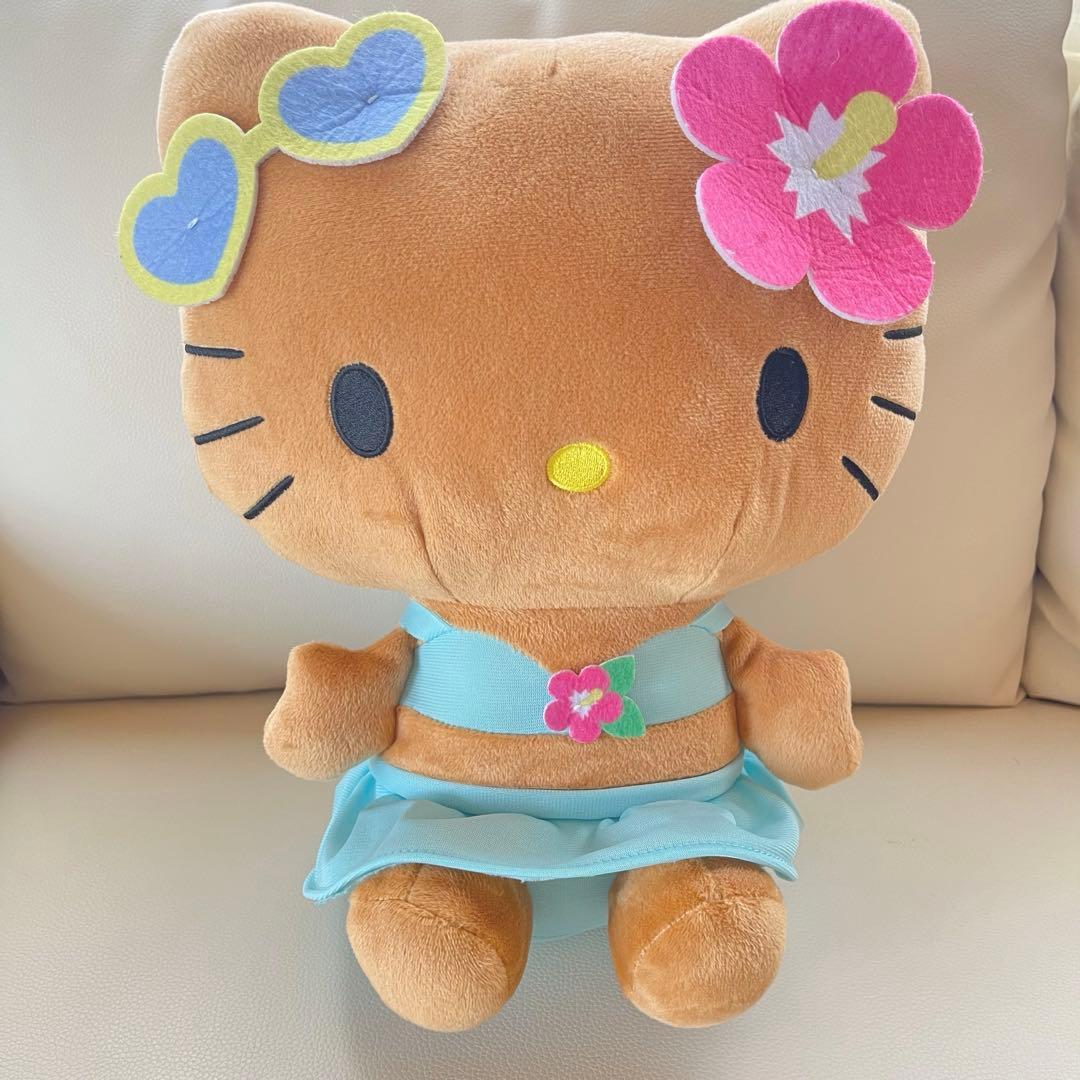 Sanrio Hello Kitty Tanned Kitty Plush Toy Summer Sunglasses