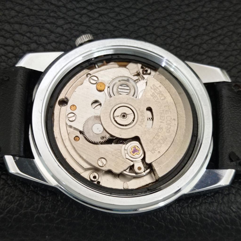 SEIKO 5 AUTOMATIC VINTAGE REFURBISHED JAPAN MENS WHITE DIAL WATCH a445418-1