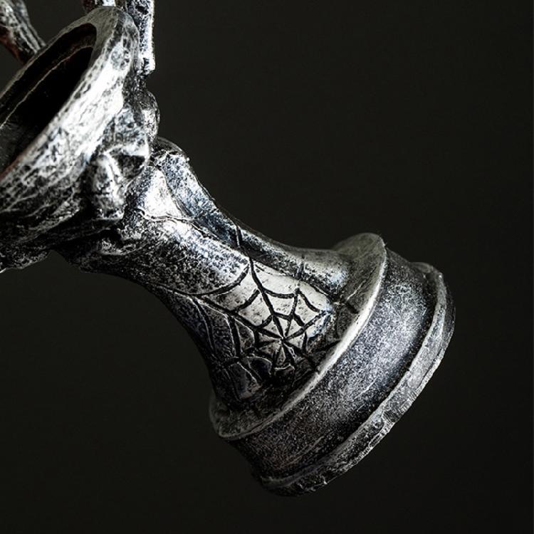 Horror Skeleton Hand Figurine Resins Candle Holders Halloween Tealight Stand Candlestick Centerpiece Decors for Festival