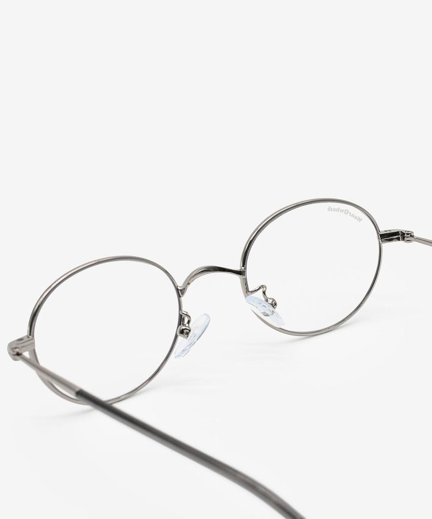 Weeoweeo Kobe Silver Blue Light Blocking Glasses