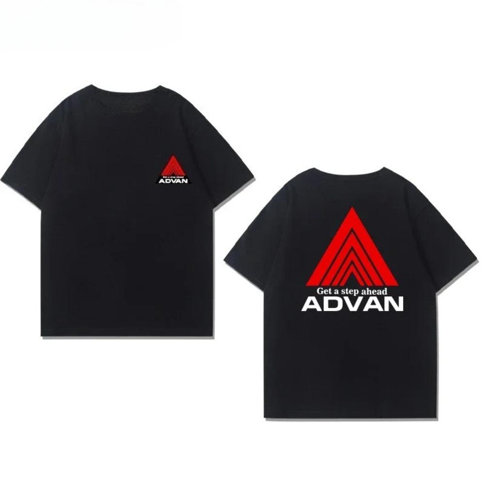 2025 Yokohama Advan GT Modified Wheel Hub Peripheral Short-sleeved Men's Summer Pure  Versatile Loose Casual T-shirt