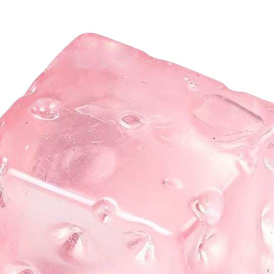 Jelly Cheese Stress Reliever Toy Soft Slow Rise Fidget for Anxiety Realistic Transparent Colorful Decompression Toy for Adults Kids