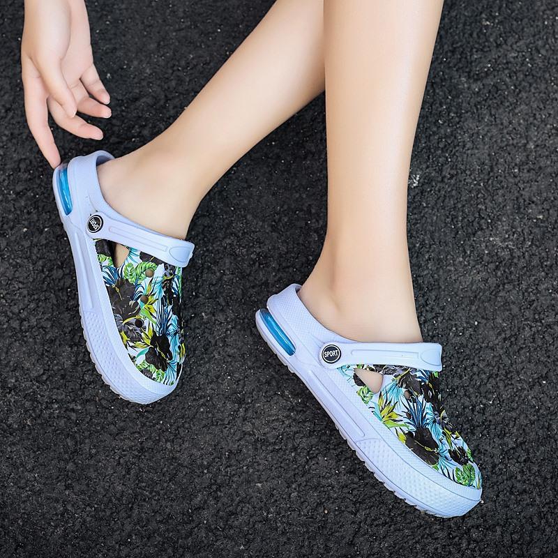 Muži Ženy Sandál Prodyšný vzduchový polštář Dřeváky Plážové žabky Boty Ploché pantofle