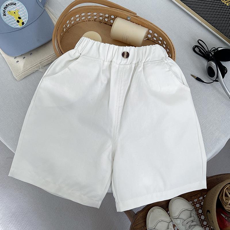 2026 Boys' Korean Style Summer Set: Handsome Hollow-Out Polo & Casual Shorts Two-Piece