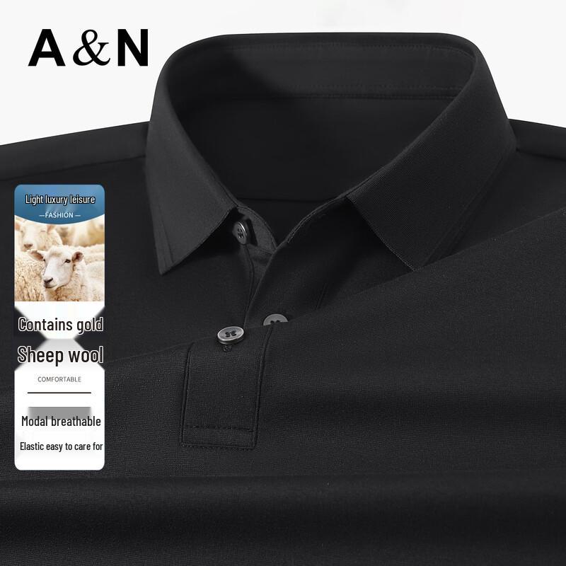 Antonio Men s Golden Merino Wool Short-Sleeve Polo Shirt 3XL
