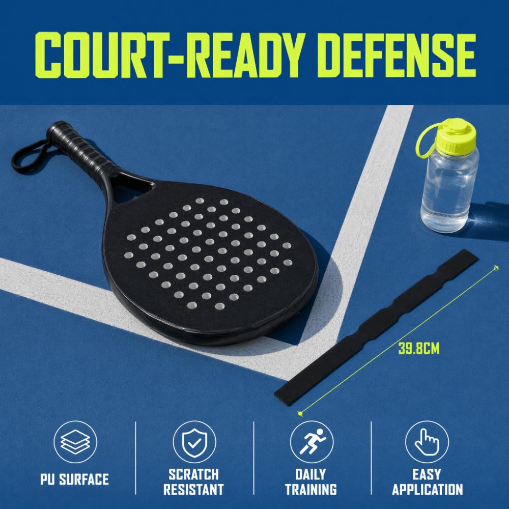 Anti-friction Pickleball Racket Edge Sticker PU Tennis Racket Edge Sticker Racket Care