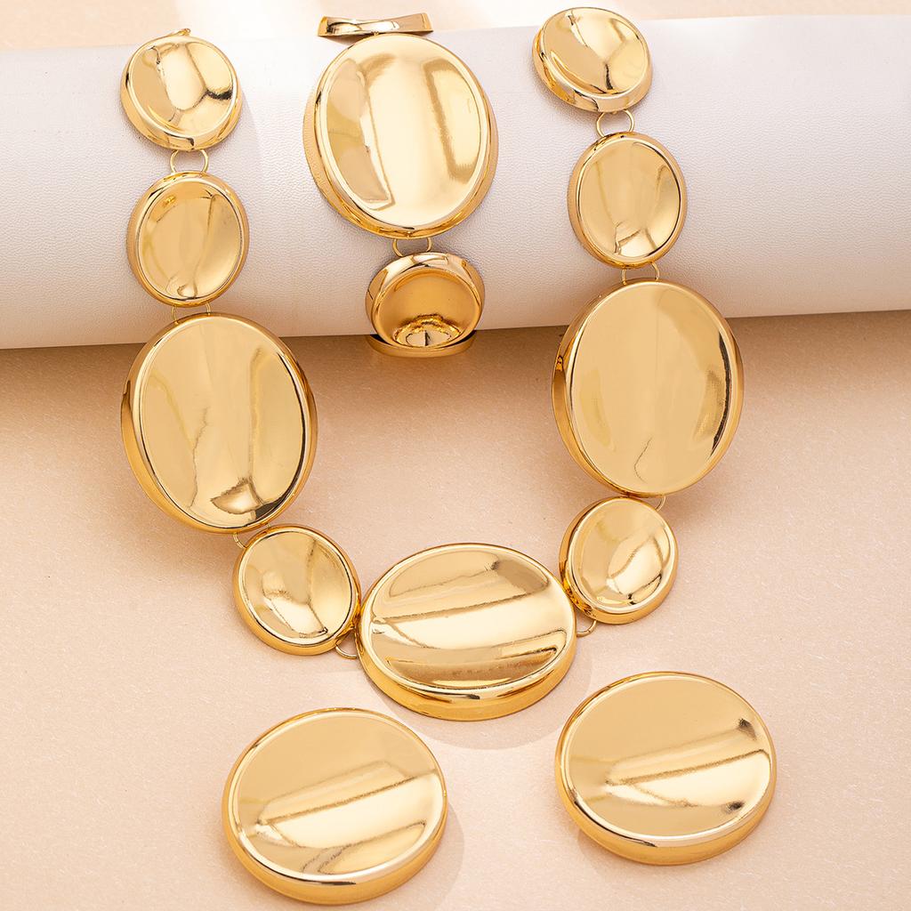 Ensemble de Bijoux de Mode Collier Bracelet Boucles d'Oreilles Pour Femmes Dames