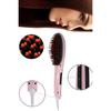 FLQUE Electric Hair Straightener Comb Fast Hair Straightener Practical Pink Hair Dryer Comb