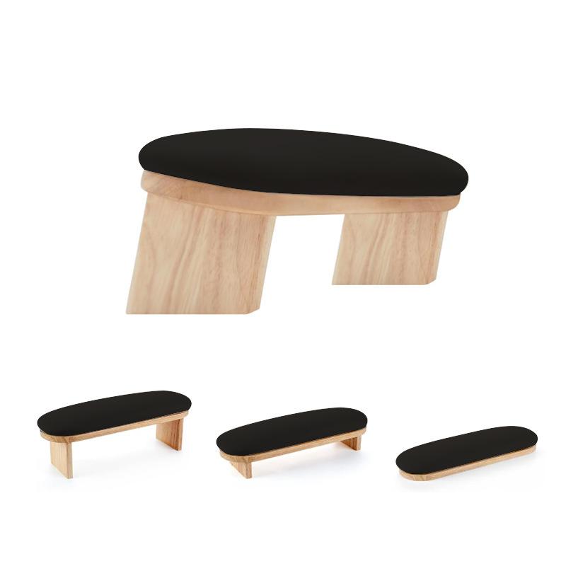 

4 В 1 Сменный стенд для нейл-арта из ПУ кожи для маникюрного стола для нейл-салона, подушка-подставка для рук для ногтей, подушка-подложка для рук, держатель чёрный