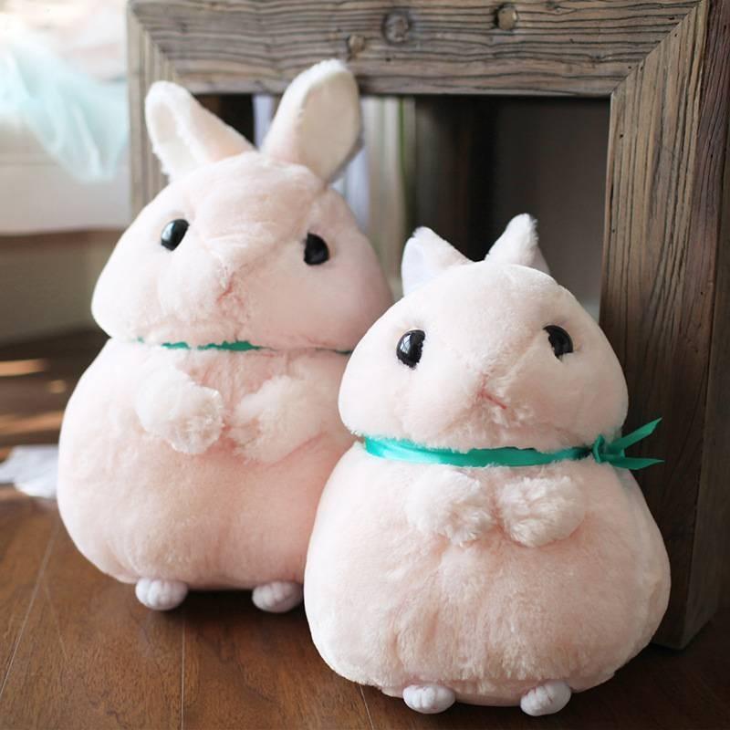Standing Cartoon Rabbit Ball Plush Toy Cute Long Ear Doll Large Kid Gift Holiday
