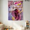 Custom Name Mia and Me Wall Tapestry Aesthetic Wall Hanging Printed Fabric Blanket Decorative Tapestries for Bedroom Living Room Home Decor