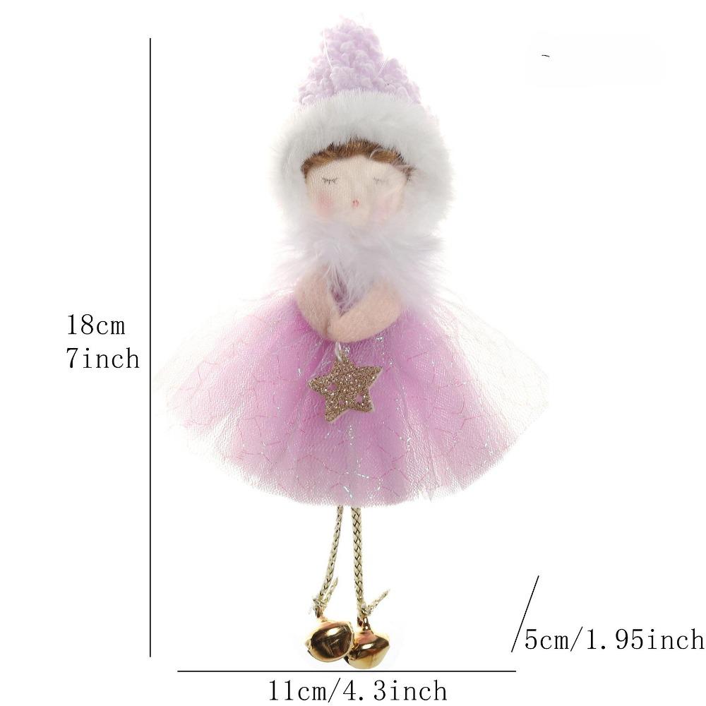New Christmas Supplies Christmas Feather Angel Christmas Tree Decoration Pendant Small Pendant Christmas