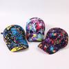 Graffiti Printed Baseball Cap Women'S Summer Adjustable Snapback Hip Hop Street Style Casual Sunshade Youth Hat