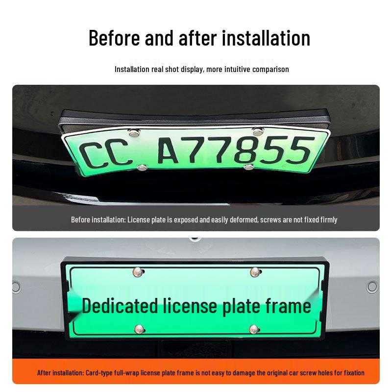 2026 Leapmotor D99 Full Edge License Plate Frame for New Energy Green Plates (New Regulation)