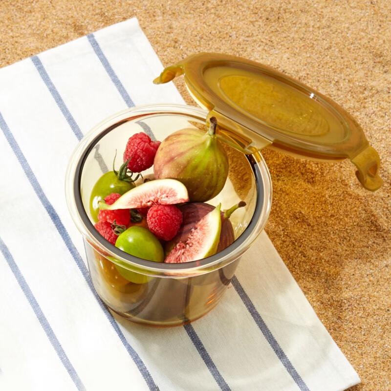 Corelle Brands SNAPWARE Amber Glass Food Container