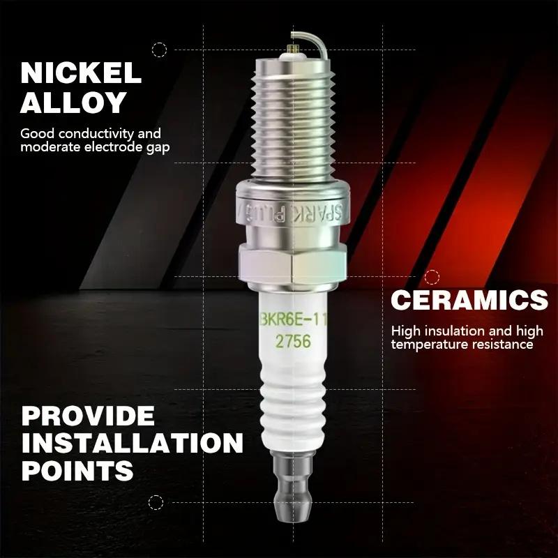4Pcs Bkr6E-11 2756 Spark Plug For Nissan Altima Mitsubishi Sentra Suzuki Diamante Eclipse Galant Montero Daihatsu Vaz Lada