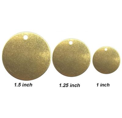 Personalized Jewelry Disc Decorations Stable Stamping Blanks Brass Blanks Discs for Artistic Jewelry Making and Crafting