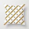 New Simple Geometric Stripes Wavy Golden Peach Leather Velvet Pillowcase Car Sofa Cushion Pillowcase