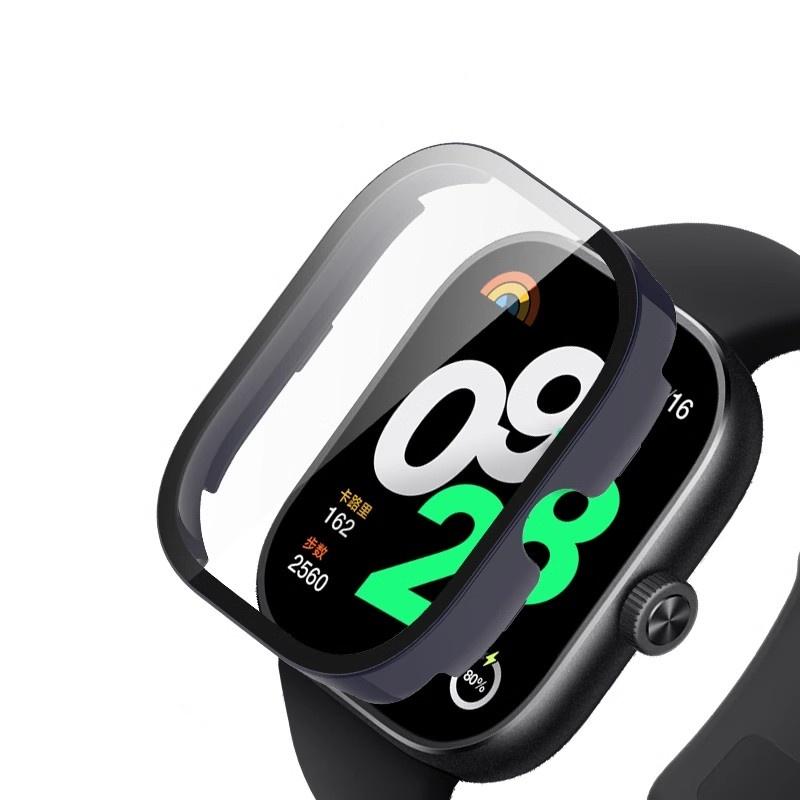 

Hard PC Case Glass For Xiaomi Redmi Watch 5 Active Lite watch4 Full Cover Screen Protector Smartwatch Bumper Shell glass Redmi watch5 Lite темно-синього кольору