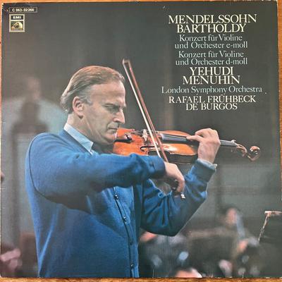 LP-Schallplatte FELIX MENDELSSOHNBARTHOLDY  YEHUD  Konzert Fur Violine Und Orchester E 1C06302266 His Masters Vo 1972 Deutschland Klassik Gebraucht