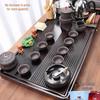 Modern Automatic Kung Fu Tea Set with Integrated Tray and Electric Kettle