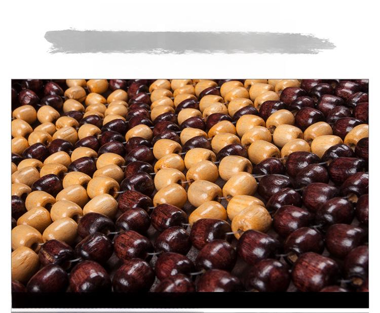 XB161 Universal Summer Wooden Bead Seat Cushion - Breathable, Cool, No Backrest, Four-Season Use