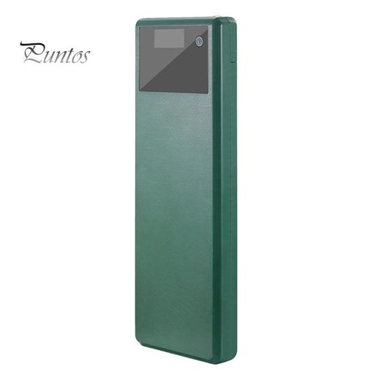 18650 Akkumulátor Doboz LED Digitális Kijelző Kettős USB Kimenetek Forrasztásmentes Power Bank Ház Tok 10x18650 Akkumulátorok Hordozható Töltő Okostelefonhoz
