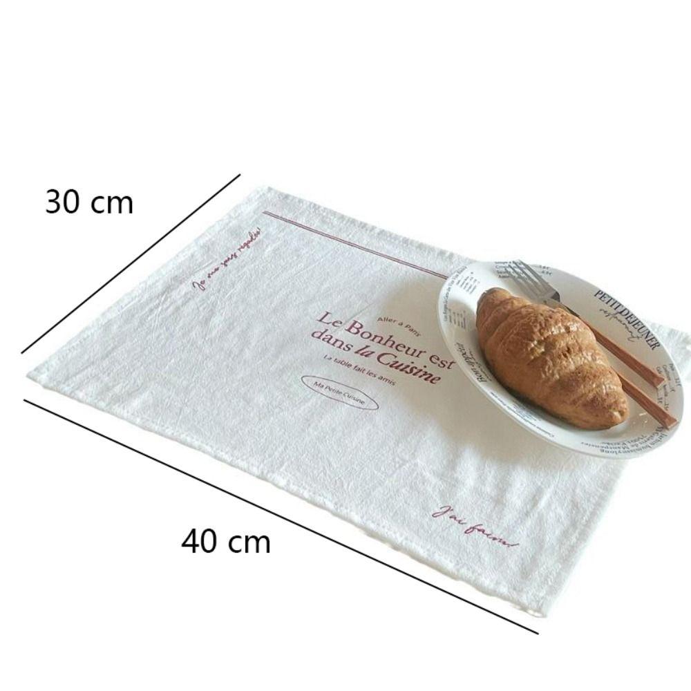 Cotton Cup Mat Square Photo Background Cloth New Printed Placemats  Table Decor