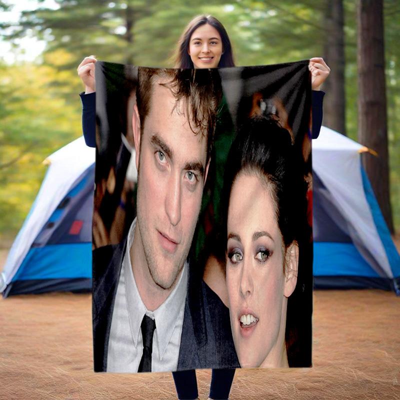 1pc The movie, Twilight pattern blanket, all season lightweight home office outdoor nap multifunctional blanket