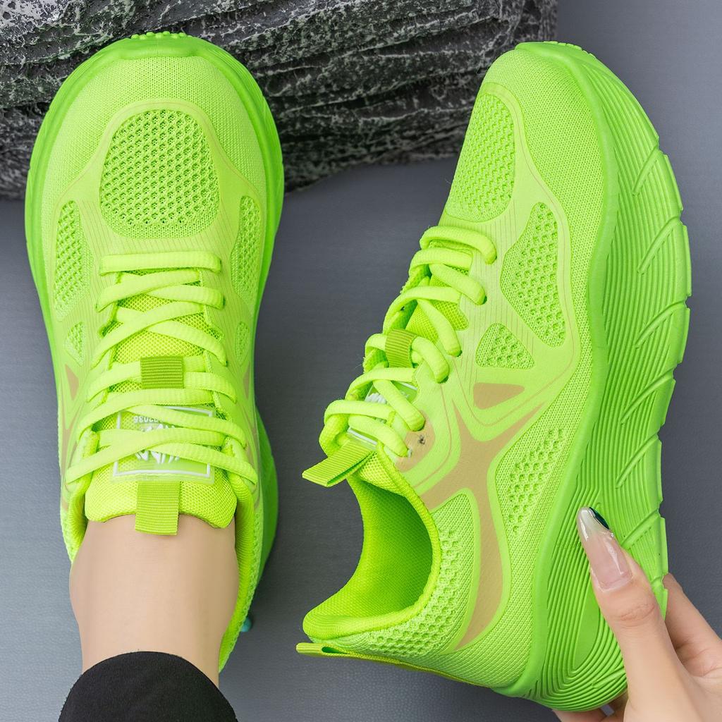Shoes Women's New Sports Shoes Flying Woven Mesh Shoes Shallow Mouth Lightweight Casual Shoes Comfortable Women's Shoes Versatile Fashion Single Shoes
