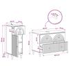 2 Piece Bathroom Cabinet Set ALKMAAR Black Engineered Wood