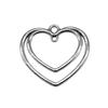 Irregular Oval Frame Connectors Moon Hammered Texture Links For Earring Making