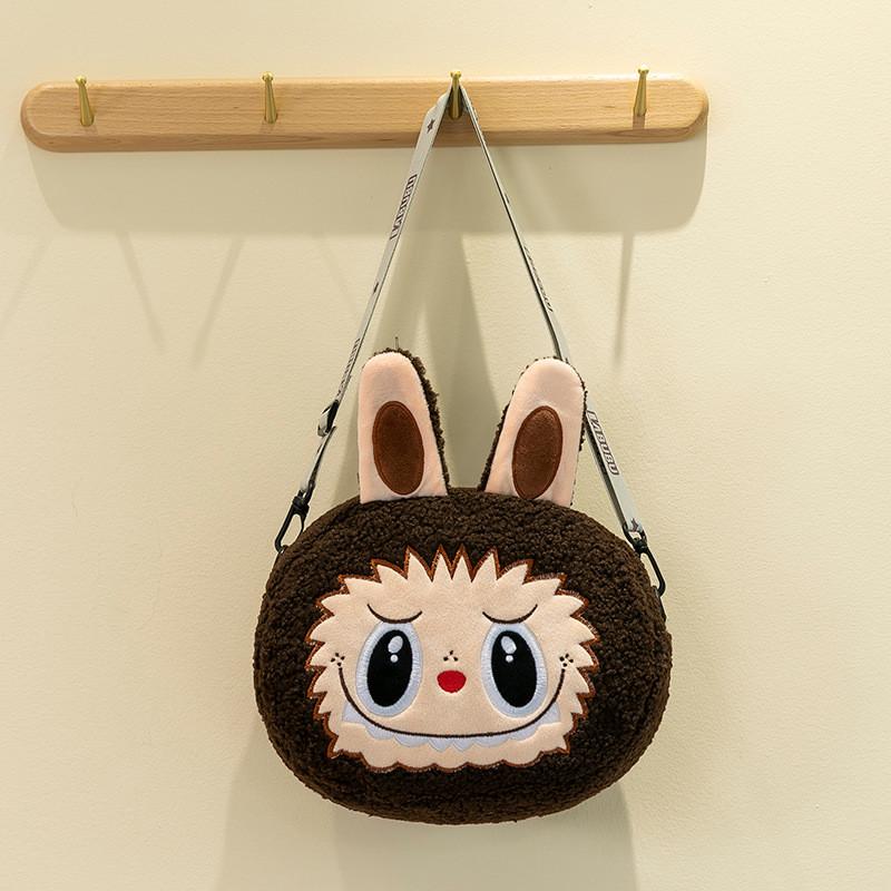 Entzückliche Plüsch Labubu Cartoon Tier Handtasche Niedliche Weiche Tragetasche Für Kinder Und Freundinnen