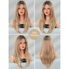 Asian Babe Highlight Blonde Small Lace Wig - Layered Inward Straight Hair Natural Part, Quick Beauty Full Cap, Daily Party Styling