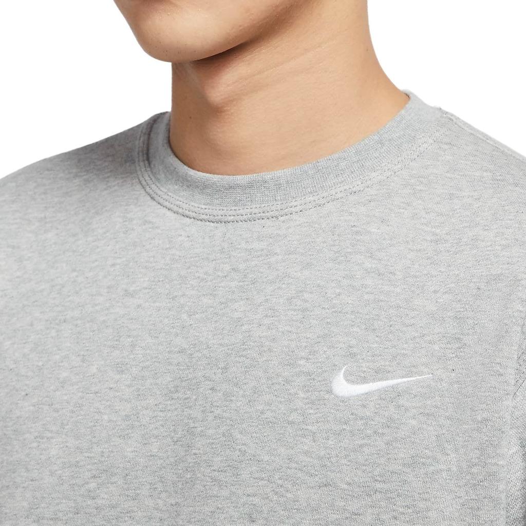Nike Club Fleece Lined Embroidered Small Logo Classic Sneakers Sweatshirt Winter Men's Gray 916609-063