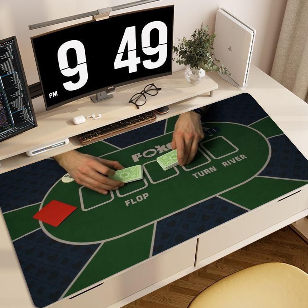 Texas Poker Mat Thick Rubber Tablecloth Nonslip Game Layout Mat Tabletop Holdem Mats For Home Entertainment Board Game HYBXXC