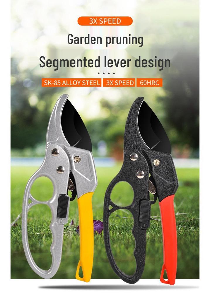 Garden Pruning Shears with Hand Guard - Ideal for Branches, Flowers, and Fruit Trees