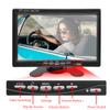 Hippcron 7 Inch Car Monitor Screen Rear View Support Camera Digital 2 Way Video Input Reversing Image TFT LCD Parking System