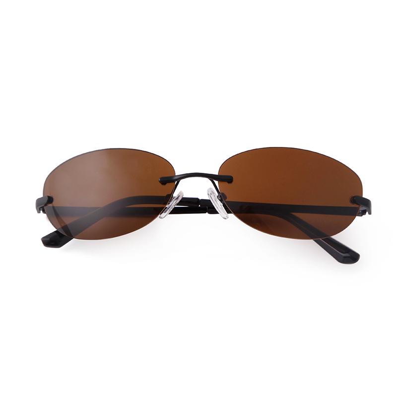 Y2K Oval Sunglasses for Women Men Futurist Frameless Sun Glasses Cycling Sports Glasses S8765