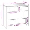 Schubladen-Eingangstisch, Wohnzimmer-Konsole Beistelltisch, Lern- und Computertisch, 89x41x76,5 cm