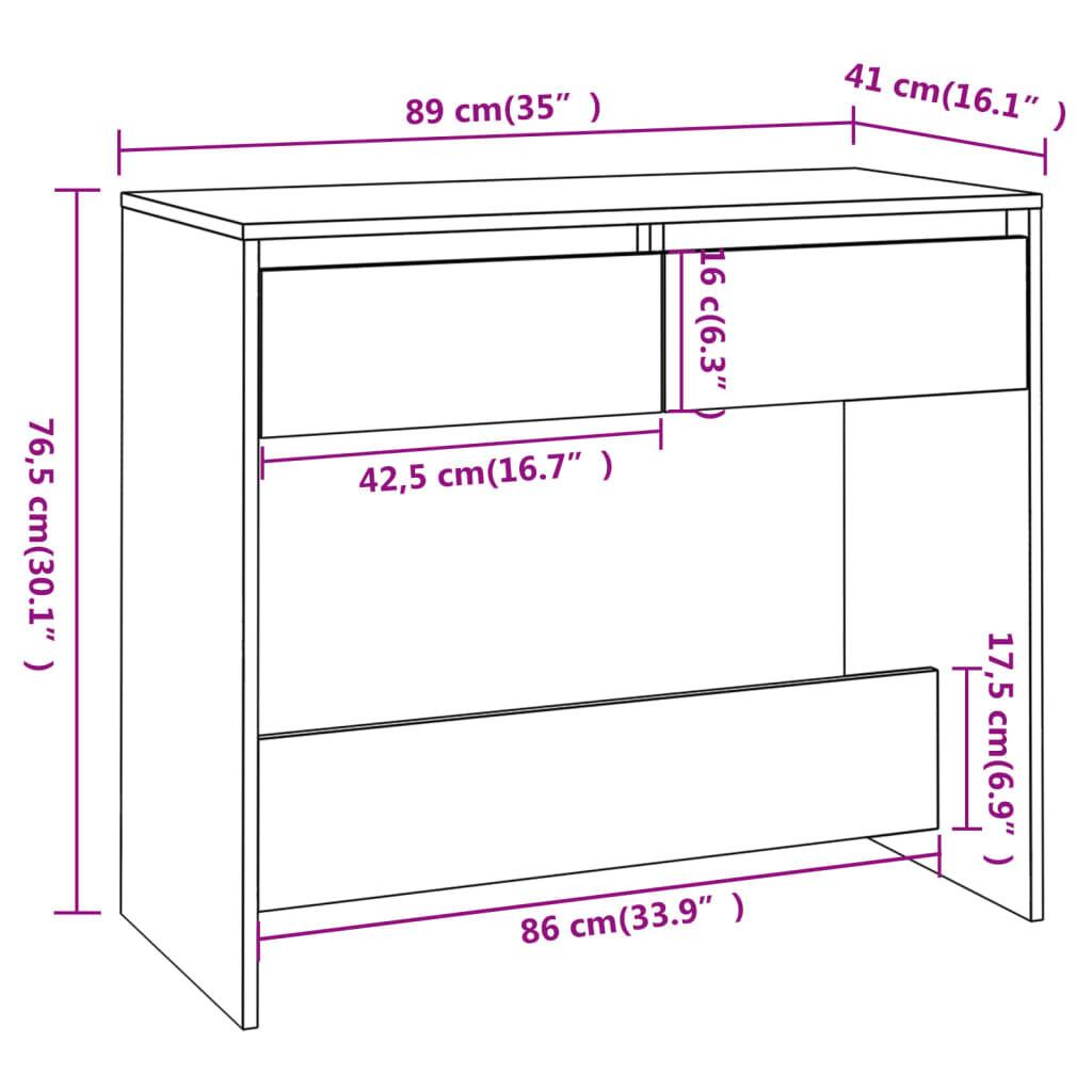 Schubladen-Eingangstisch, Wohnzimmer-Konsole Beistelltisch, Lern- und Computertisch, 89x41x76,5 cm