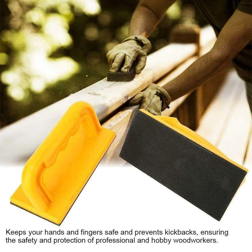 Safety Hand Sawdust Wood Saw Push Stick Yellow Wood Working Pusher Block Pusher Tool  Table