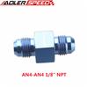 AN4 AN6 AN8 AN10 Male To Female 1/8" NPT Gauge / Sensor Side Port Adapter Oil Fuel Fitting Hose End