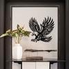 Metal Wall Art Eagle Sculpture Large Decorative Iron Wall Hanging Modern Minimalist Style Artistic Home Wall Decor Piece
