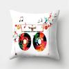 Colorful Graffiti Musical Instrument Print Pillowcase Car Ornaments Office Living Room Home Pillowcase
