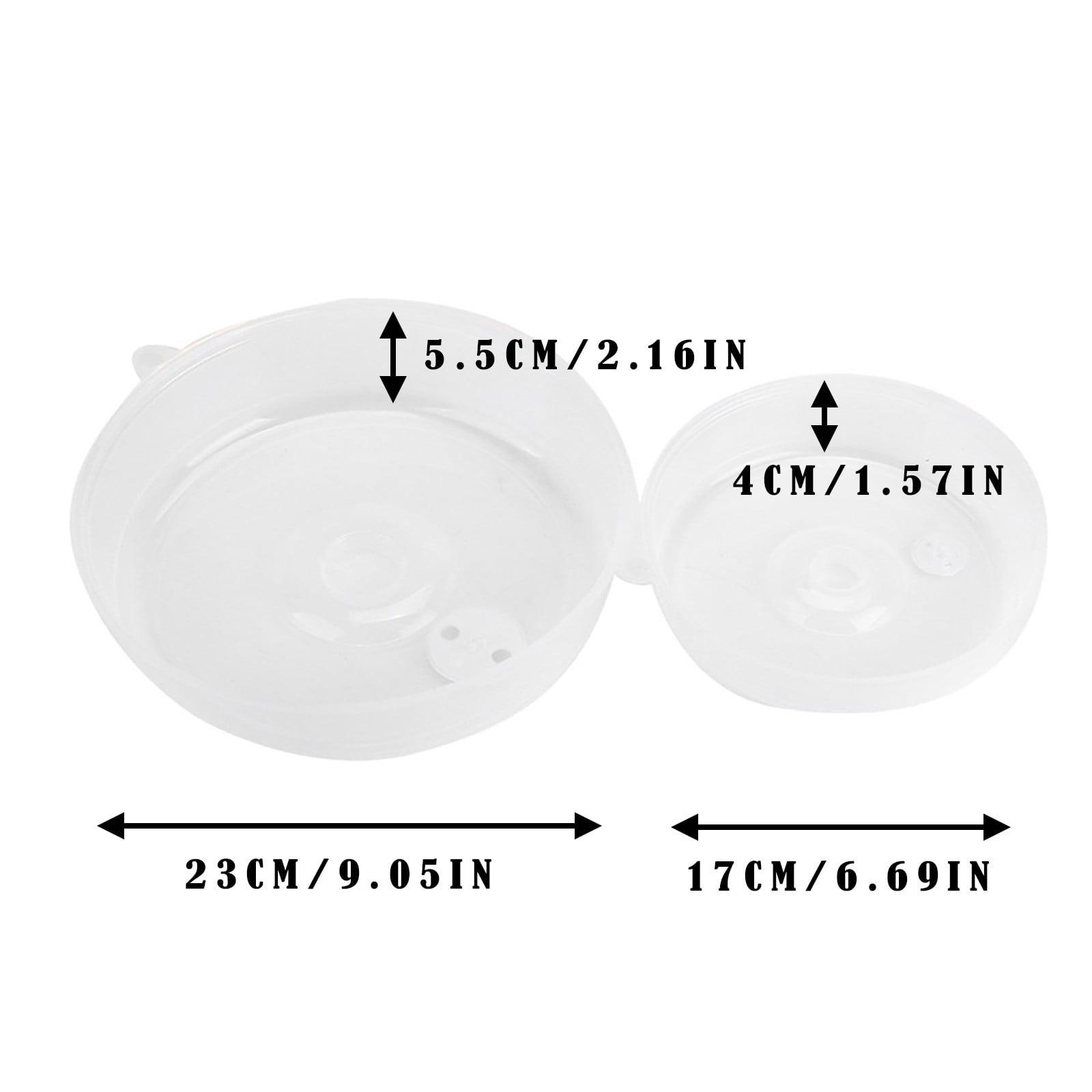 

2pcsMicrowave Dish Cover Refrigerator Microwave Transparent Splash-proof Food Oven Cover Lid Cold & Heat Resistant Kitchen Tools