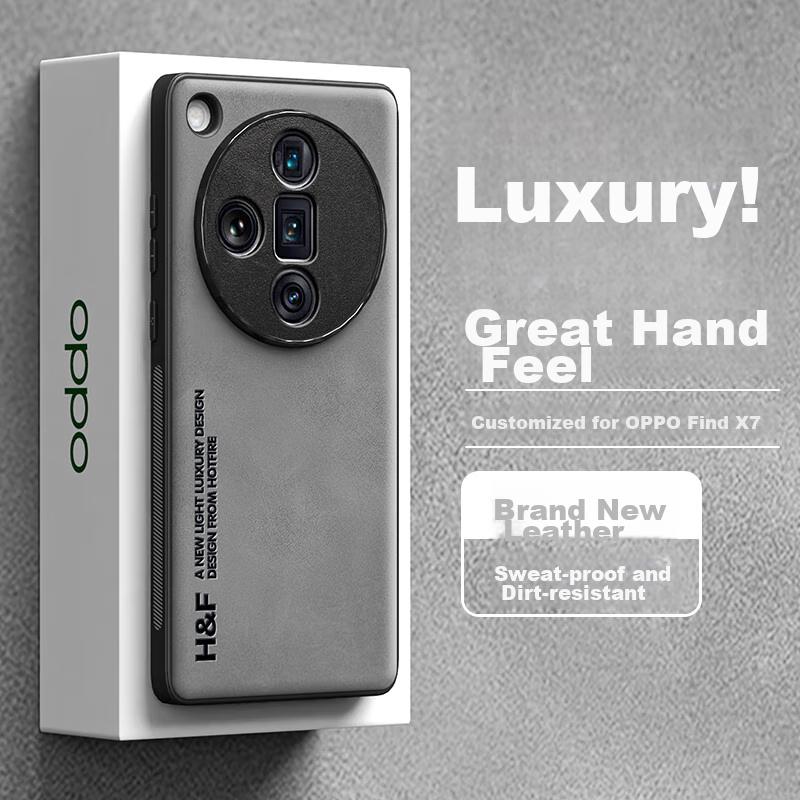 Phone Case OPPO Find X7, OPPO Find X7 Protective Cover, Upgraded Skin-Like Matte Lens Full Protection Silicone Case - Smoke Gray